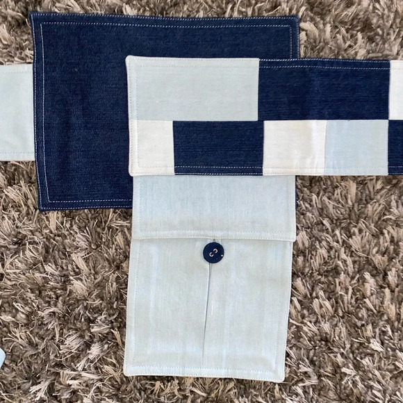 Indonesian Designer unisex funky utility style wrap  denim belt Jakarta fashion - Picture 3 of 16